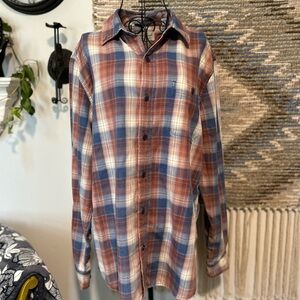 Weatherproof Plaid Shirt Button Down Shirt